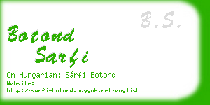 botond sarfi business card